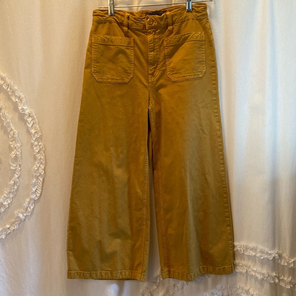 Point Sur wide leg crop pant size 27 ochre